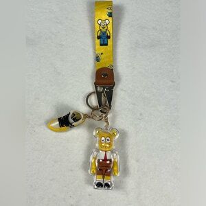 Supreme Bearbrick SpongeBob Nike Jordan Mini Sneaker Lanyard Keychain Bundle-New